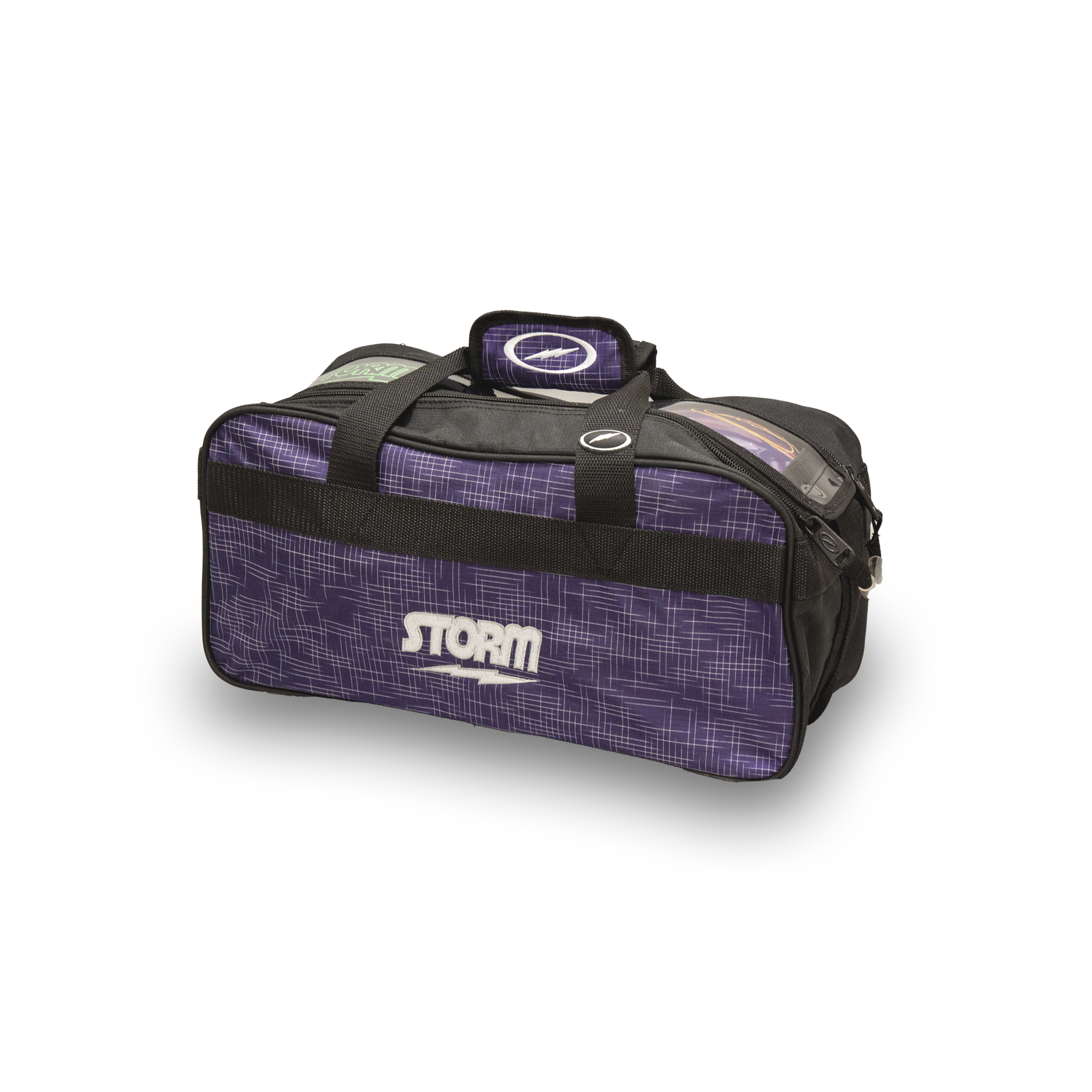 2-BALL TOTE (ABSTRACT PURPLE / BLACK)